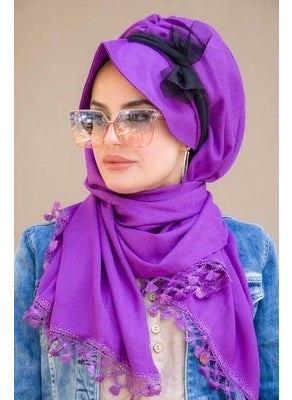 Aişe Tesettür Aisha Hijab Cotton Hat Shawl - 50800  - Image 1