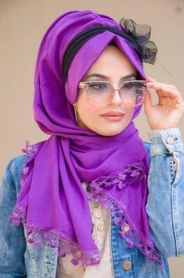 Aişe Tesettür Aisha Hijab Cotton Hat Shawl - 50800
