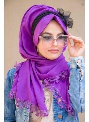 Aişe Tesettür Aisha Hijab Cotton Hat Shawl - 50800  - Image 3