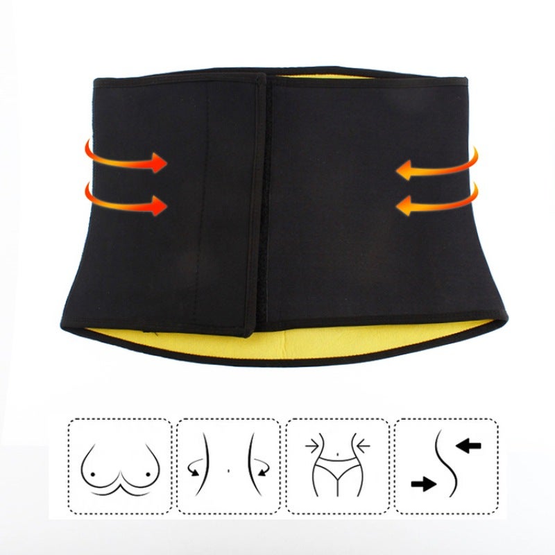 Sweat Men'S And Women'S Belly Belt Postpartum Girdle Fitness Waist Support Sweat Waist Sealing Adjustable Corset Underwear - Image 4