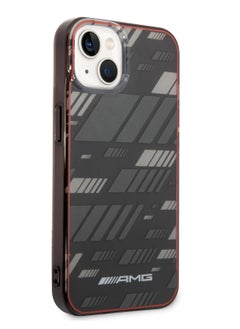 AMG iPhone 14 Case Transparent Double Layer Back Cover Expressive Graphic Design / Lifted Ring Case / Slim Profile / Easy Snap-On / Bumper Protection / Drop Protection - Black  - Image 5