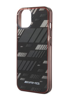 AMG iPhone 14 Case Transparent Double Layer Back Cover Expressive Graphic Design / Lifted Ring Case / Slim Profile / Easy Snap-On / Bumper Protection / Drop Protection - Black  - Image 1