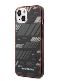 AMG iPhone 14 Case Transparent Double Layer Back Cover Expressive Graphic Design / Lifted Ring Case / Slim Profile / Easy Snap-On / Bumper Protection / Drop Protection - Black  - Image 2