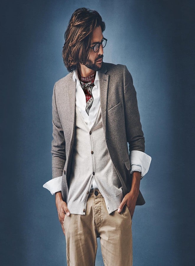 جيرينلي وشاح رقبة أنيق من الحرير بتصميم كلاسيكي من جيرينلي للرجال، وشاح رقبة صيفي أنيق، إكسسوار رسمي (رمادي) - Image 5