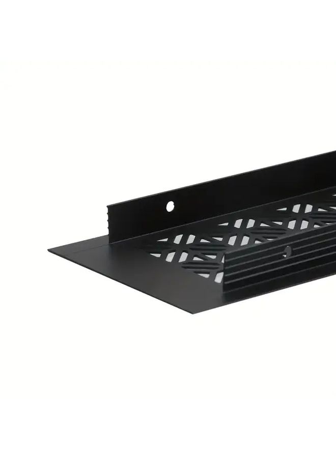 2pcs Black And White Geometric Mesh Air Vent Covers Durable Aluminum Alloy Easy Install - Image 4
