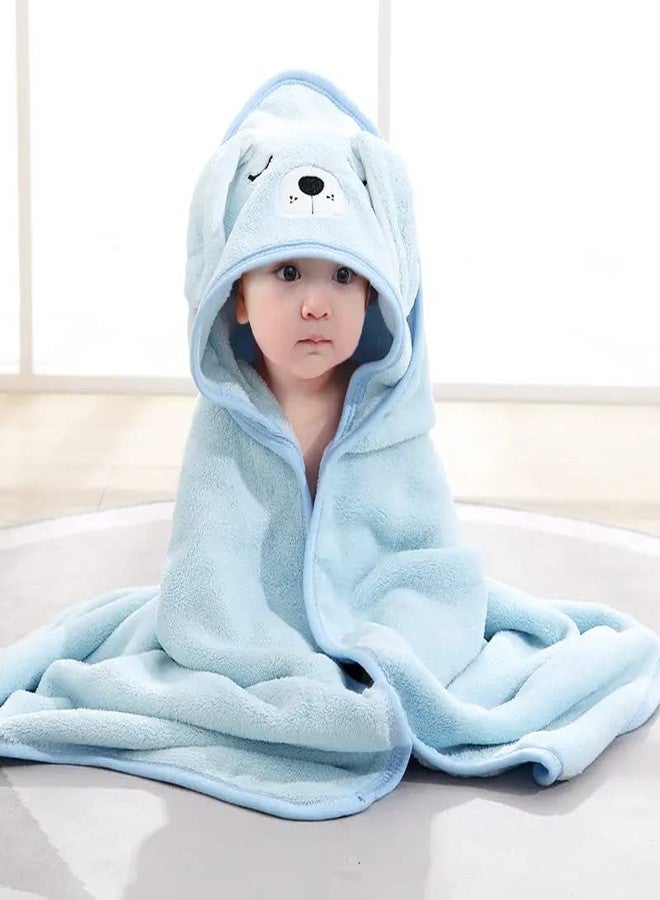 MumsLap Hooded Baby Towel - Premium Soft Baby Bath Towel for Bathtub for Newborn, Infant - Ultra Absorbent, Natural Baby Stuff Towel for Boy and Girl (Elephant, Bear, Kitty & Puppy) (Puppy) - Image 1
