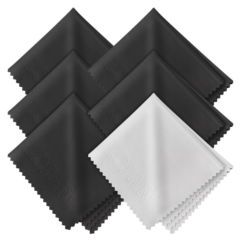 LOJWRY Eye Glass Clean Cloths 6*7in 6 Pcs, Individually Wrapped, High-Density, Ultra Soft, Scratch-Free Premium Microfiber Cleaning Cloth for Glasses, Camera Lens, Screen, Electronics, Tv, Eyeglass. - Image 1