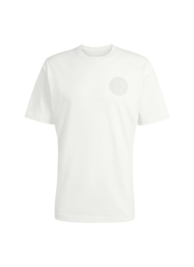 Adidas Adidas Dfb Tee White Football T-Shirts For Men Xs  - Image 1
