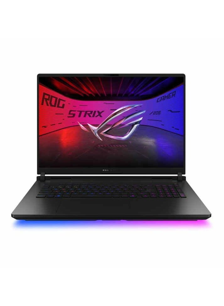 أسوس لابتوب الألعاب ROG Strix Scar 18 بشاشة 18 بوصة 2.5K بتردد 240Hz، مع معالج Intel Core Ultra 9 275HX/32GB ذاكرة DDR5/1TB SSD PCIe 4.0/نظام Windows 11/12GB Nvidia GeForce RTX 5070Ti مع حقيبة ROG وفأرة ROG Gladius III و ROG Fusion II 3 - Image 3