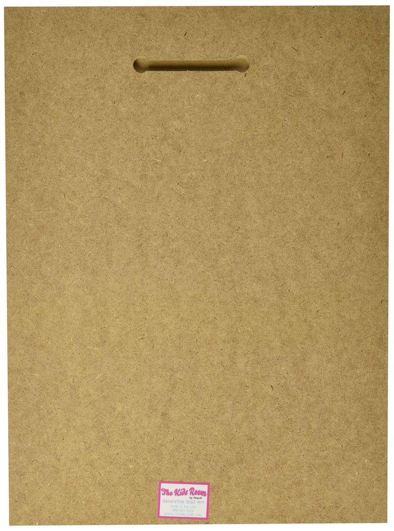 Stupell Industries The Kids Room by Stupell Art Wall Plaque, Read Me A Story/Elephant in Pink Chevron, 11 x 0.5 x 15, Proudly Made in USA - Image 2