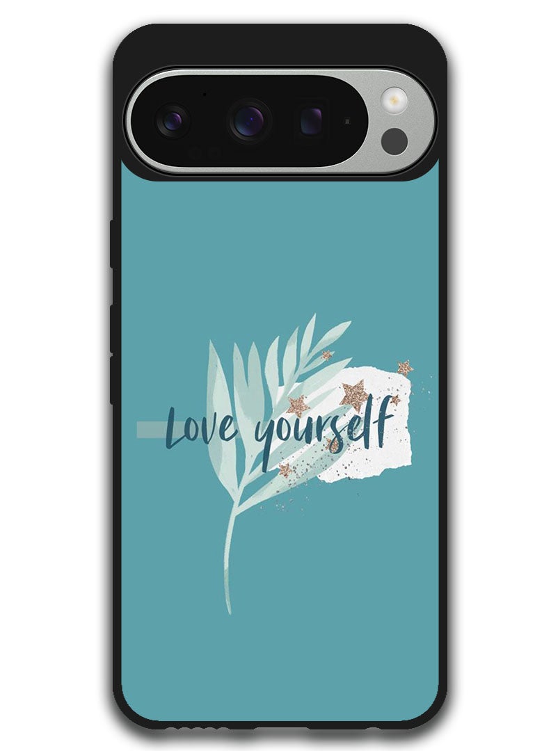 Theodor Protective Case Anti Scratch Shock Proof Bumper Cover For Google Pixel 9 Pro XL Love yourself - Image 1