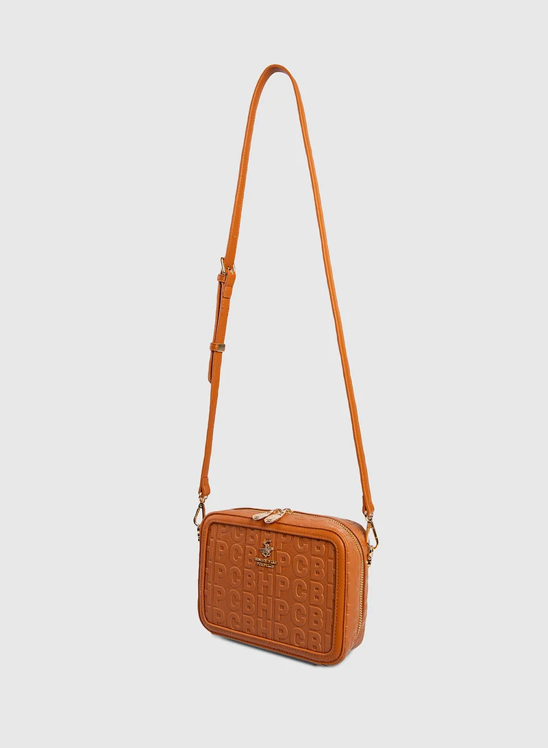 BEVERLY HILLS POLO CLUB Logo Embossed Camera Bag