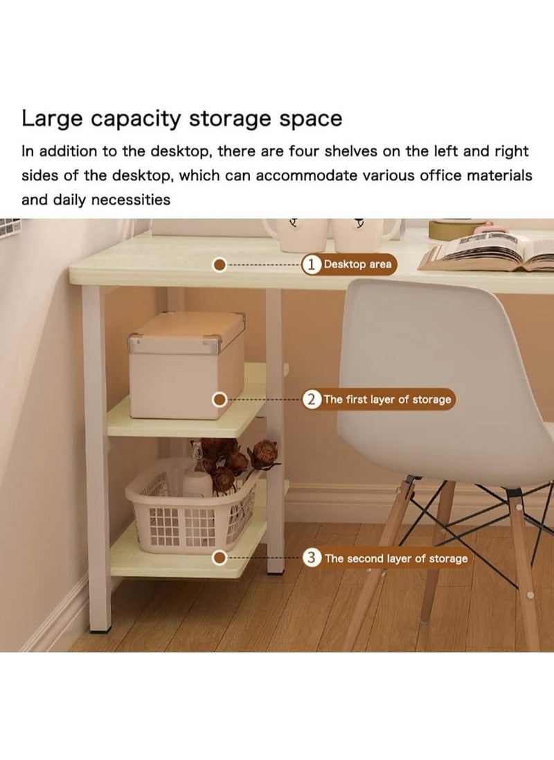 AGD Multi Purpose Study Desk Table With Storage Shelf And Bookshelf  - Image 4