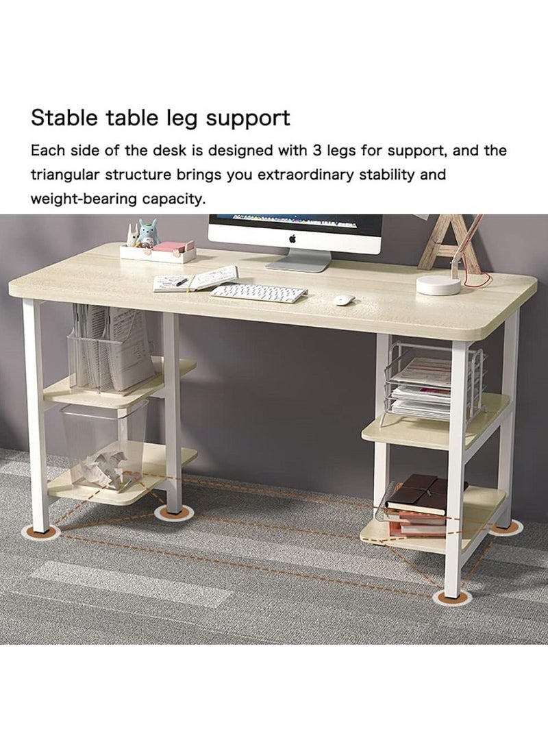 AGD Multi Purpose Study Desk Table With Storage Shelf And Bookshelf  - Image 2