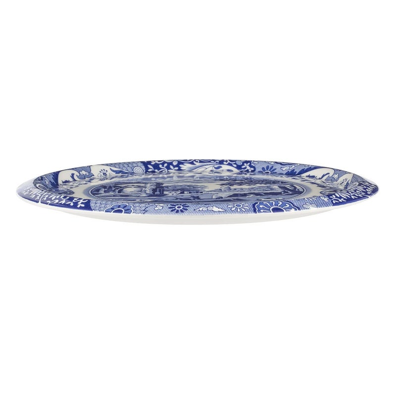 Spode Spode Blue Italian 2 Piece Serving Platter with Dome Cover, Multifunctional Tray for Cake, Pastries, and Cheese, Made of Porcelain, Measures 11.5-Inches, Dishwasher Safe  - Image 5