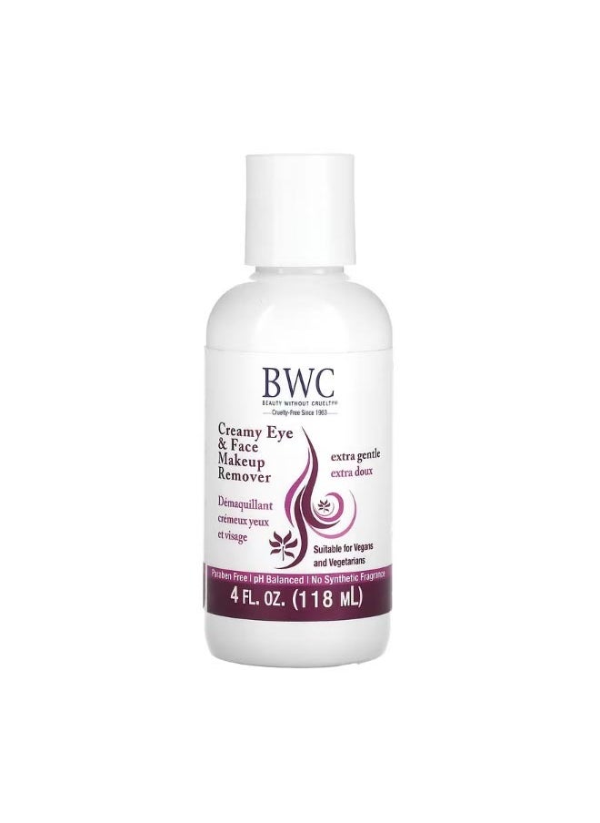 Beauty Without Cruelty - Creamy Eye And Face Makeup Remover 4 fl oz 118 ml - Image 1