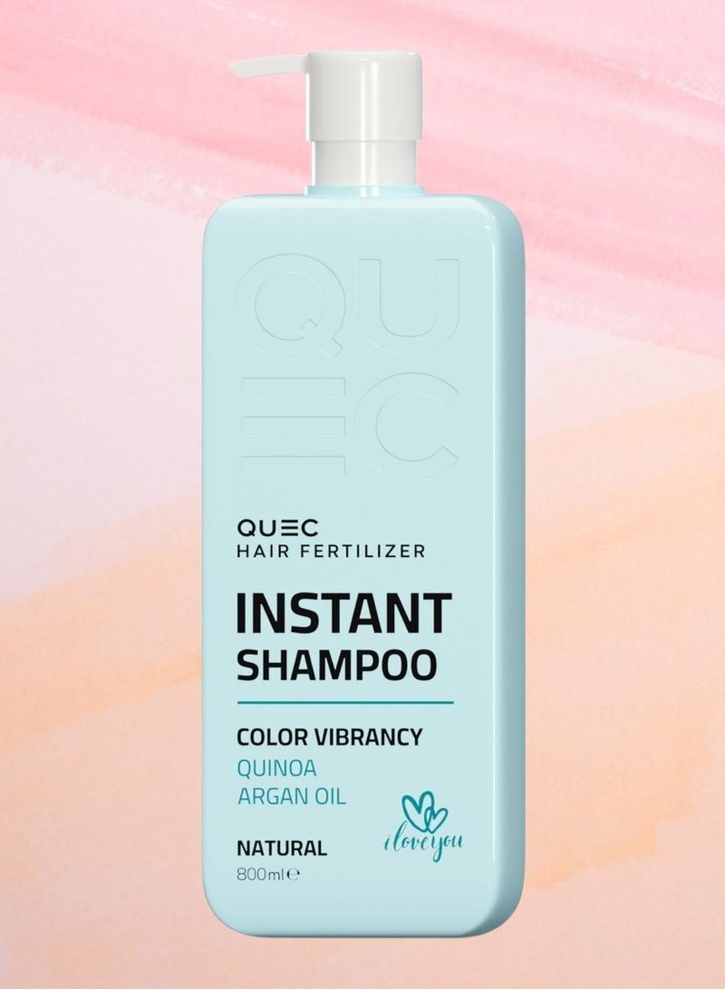 Quec Italia Quec Hair instant Shampoo Color Vibrancy with Quinoa and Argan Oil 800ml - Image 1
