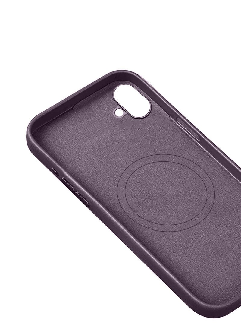 Techie Apple iPhone 16 Plus Leather Case with MagSafe - Maroon - Image 3