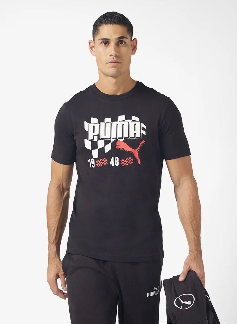 PUMA Graphics Moto Flag T-Shirt