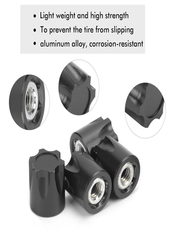 Dilwe RC Wheel Rim M4 Nut, 8Pcs 0.5x0.4inch Wheel Rim Center 1/10 Scale RC Accessories Compatible with Traxxas/Hsp/Redcat/Tamiya/Hpi/Axial Scx10 D90 / Hpi 1/10 RC Car(Black) - Image 3