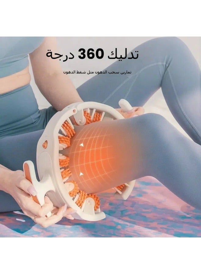 ماركة غير محددة أداة تدليك للجسم رفيعة، جهاز لتقوية الساقين، أسطوانة دائرية، مدرب للاسترخاء لعضلات الفخذ والساق.  - Image 4
