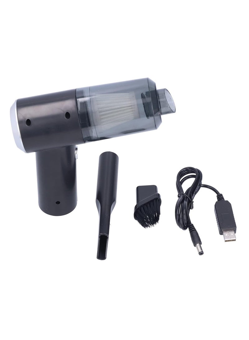 مكنسة كهربائية محمولة صغيرة قابلة لإعادة الشحن عبر USB للوحة المفاتيح والكمبيوتر المحمول والسيارة - Image 1