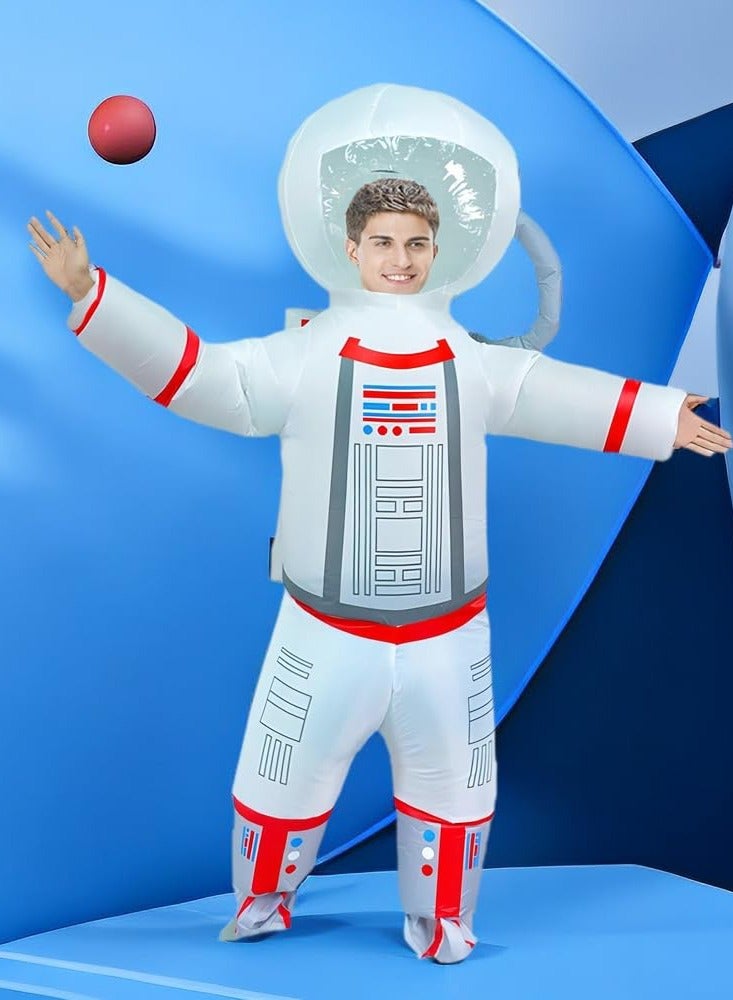 SYOSI Astronaut Spaceman Inflatable Costume for Adults Space Suit  Costumes Funny Party Blow up Fancy Dress Outfit - Image 4