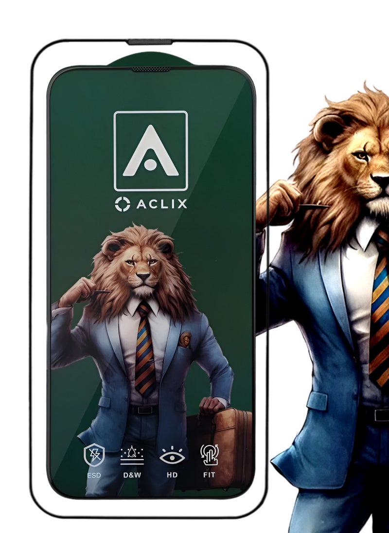 ACLIX Antistatic ESD Dustproof Premium Quality High Definition Tempered Glass Screen Protector Designed For  iPhone 12 Pro Max - Image 1