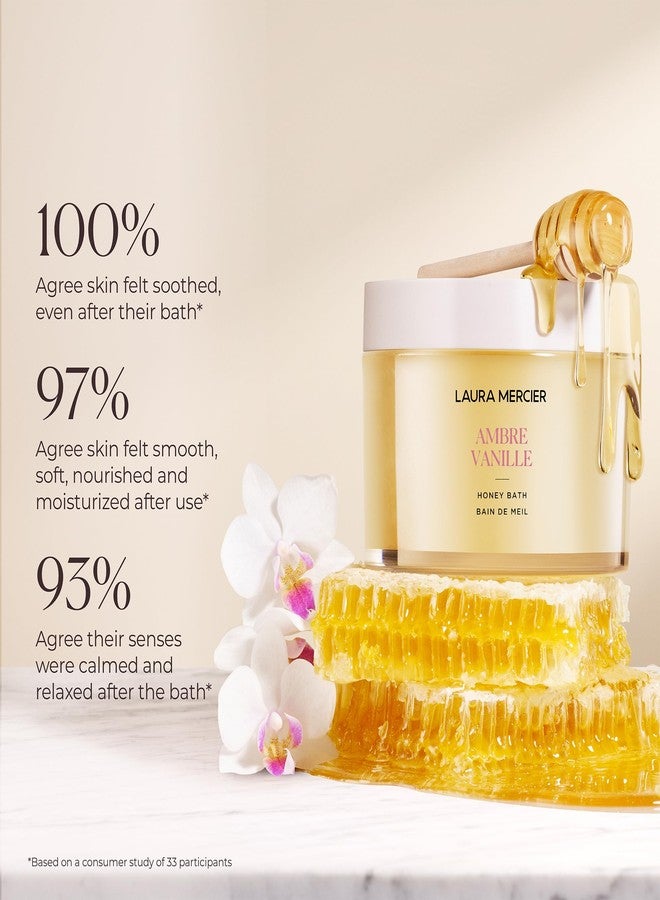 Laura Mercier Honey Bath, Foaming Bubble Bath, Long-Lasting Hydration, Helps Maintain Skin's Moisture, Provides Visible Radiance, Suitable for All Skin Types, Ambre Vanille - Image 4