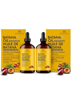 Botanic Hearth Botanic Hearth Raw Batana Oil for Hair Growth (4 fl oz, Set of 2) | 100% Pure & Unrefined Oil from Honduras | Promotes Thicker, Stronger Hair  - Image 1
