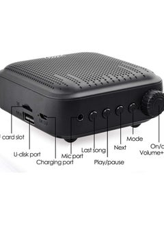 SYOSI Voice Amplifier with Wired Microphone Headset, Voice Amplifier, 12W Rechargeable PA System (1200mAh) with Wired Microphone for Teachers, Coaches, Tour Guide Personal Microphone Speech Amplifier  - Image 3