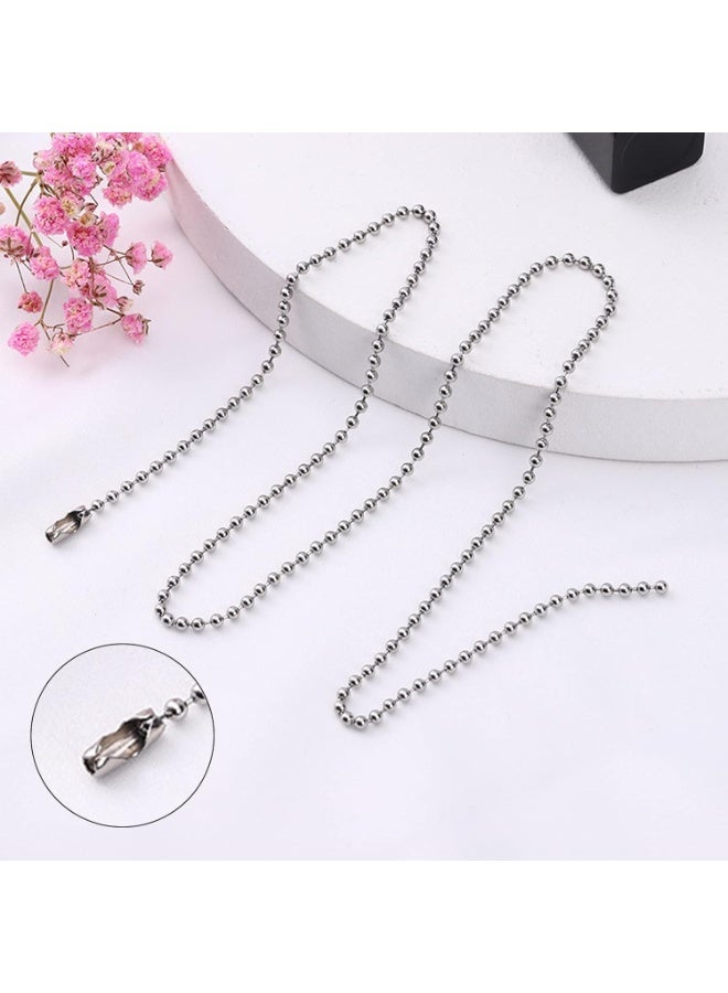 jaexest 20 Pack Replacement Vertical Roman Roller Vertical Blind Ball Chain Cord Connectors, Stainless Steel Ball Chain Connector Clasps Fits 4.5mm Beaded Ball Chain - Image 3
