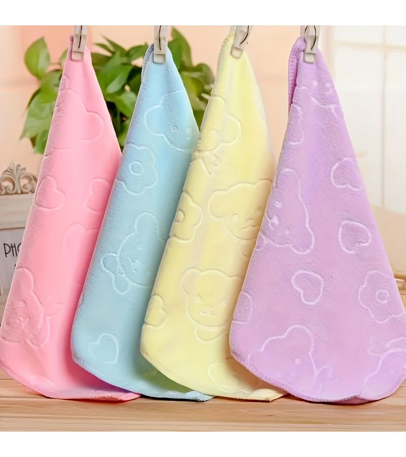 30 Pieces 5 Color Printed Portable Reusable Hand Towels Soft Quick Drying Pink Green Holiday Gift - Image 5