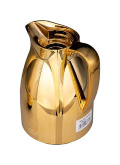 Valk Vacuum Flask with Double Wall Glass (1.5 Liter) | Wide Mouth with Anti-Leakage Cap Double Walled Travel Mug | Liter Gold Color  - Image 3
