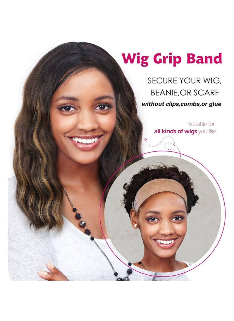Estelle Wig Grip Velvet  Lace Headband  For Non Slip, dark brown  - Image 4