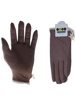 SFMW Pair Women Sun Protective UV Protection Summer Sunblock Touchscreen Gloves for Driving Riding  - Image 1