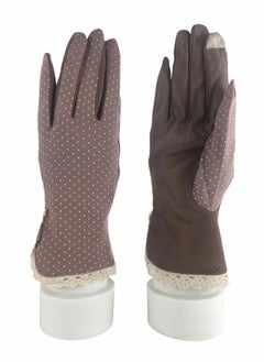 SFMW Pair Women Sun Protective UV Protection Summer Sunblock Touchscreen Gloves for Driving Riding  - Image 2