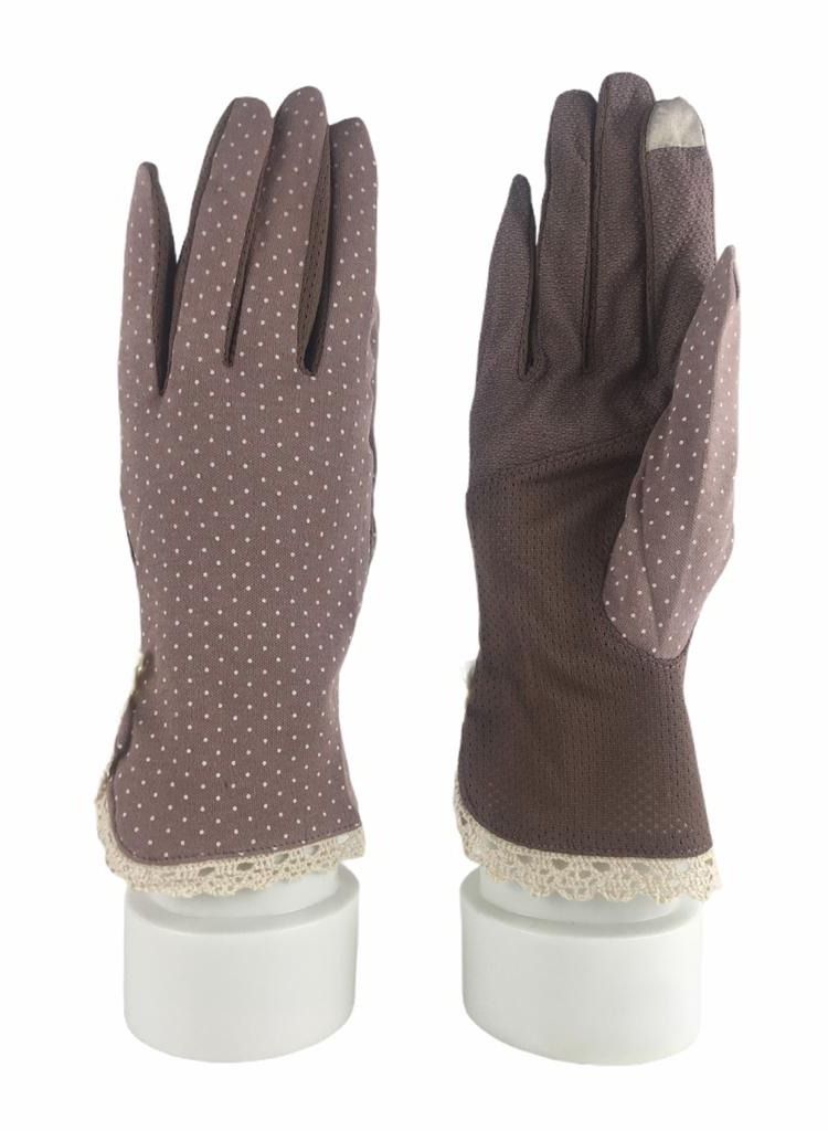 SFMW Pair Women Sun Protective UV Protection Summer Sunblock Touchscreen Gloves for Driving Riding  - Image 2