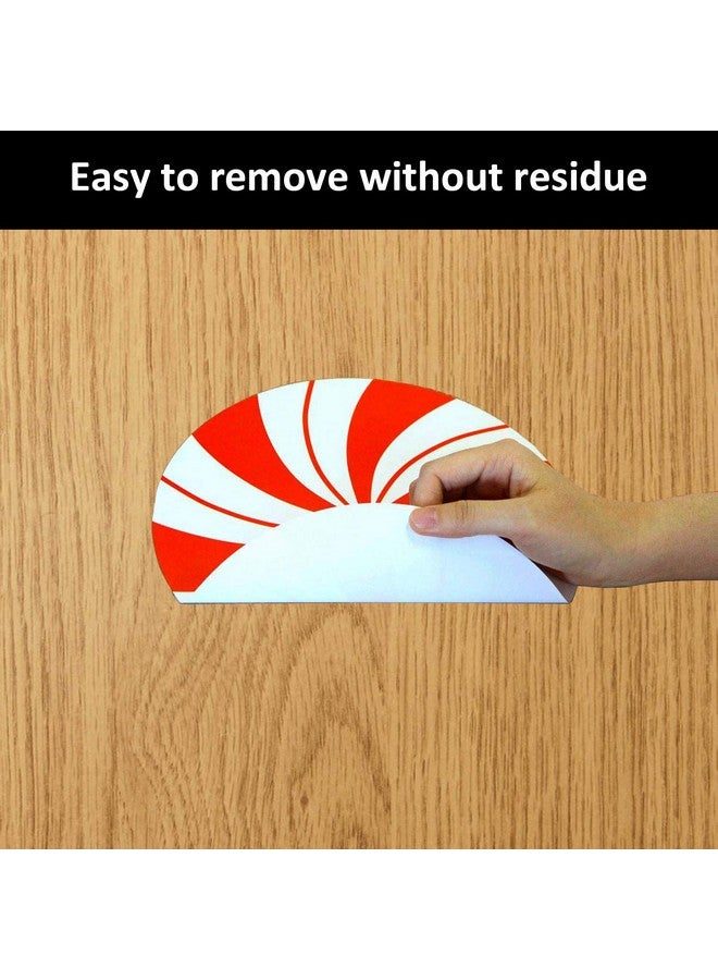 Alpurple 24 PCS Peppermint Floor Decals Stickers-3 Sizes Self-Adhesive Design Christmas Candy Stickers,Floor Window Clings for Christmas Valentine's Day Candy Party Decorations - Image 2