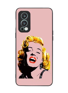 TPU Protection and Hybrid Rigid Clear Back Cover Case Drawn Marilyn for OnePlus Nord 2 5G