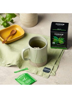 Choice Organic Teas Choice Organics - Organic Japanese Green Tea (6 Pack) - Compostable - Contains Caffeine - 96 Organic Green Tea Bags  - Image 3
