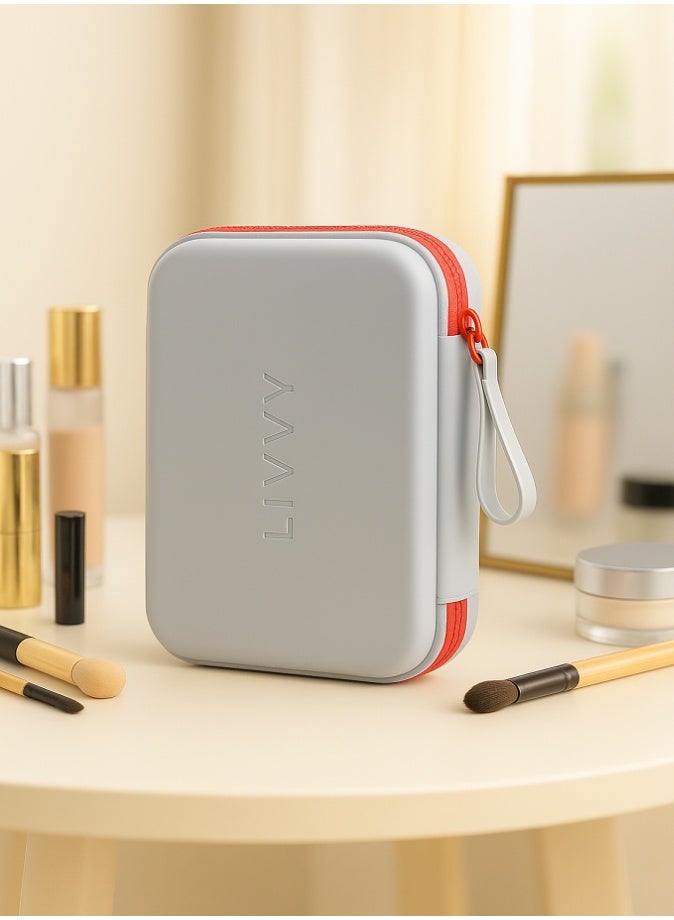 LIVVY Silicone Makeup Bag for Women & Men, Waterproof Travel Cosmetic Organizer with Zipper, Large Capacity Portable Toiletry & Brush Storage Pouch, Perfect Gift Idea for Daily Use & Travel - Image 2