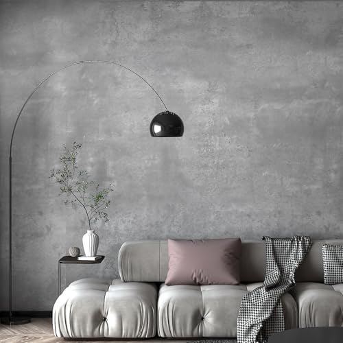 TOTIO Gray Concrete Wallpaper 16x708inch Matte Thick Textured Grey Cement Contact Paper Peel Stick Countertop Paper Removable Waterproof Adhesive Furniture Stickers Industrial Style Vinyl Wall Sticker - Image 1