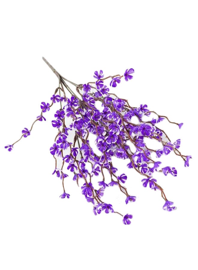 NIBEMINENT Artificial Fake Flower Plant Purple/Brown/White  - Image 1