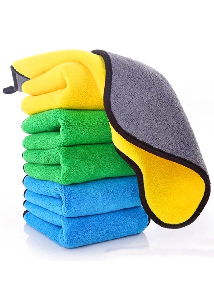Pack Of 6 Car Drying Microfiber Towel 30*40CM - Image 1