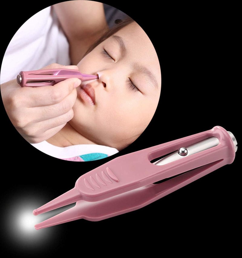 ONWON ملاقط تنظيف أنف الرضع أونون مع ضوء LED رأس دائري آمن وفعال أداة تنظيف الأذن والأنف والسرة - Image 4