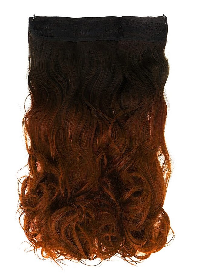 رابيدز فلو وصلات شعر صناعية سرية غير مرئية بسلك مخفي للنساء والفتيات بدون مشابك شعر (أسود مجعد + أومبير) (6 مشابك وصلات مجانية) - Image 1