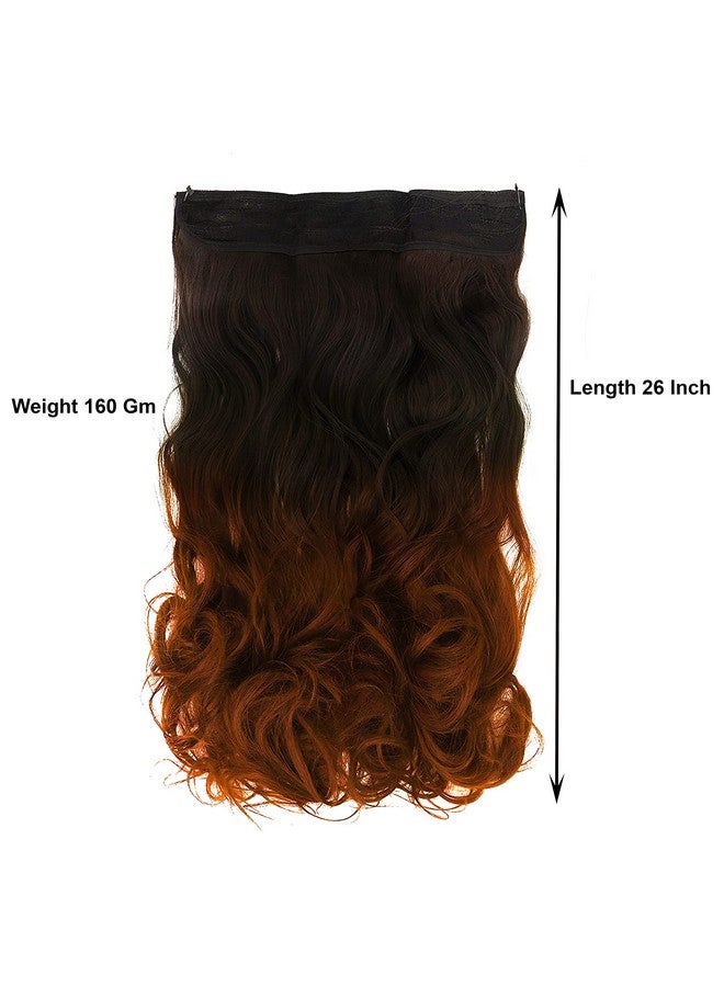 رابيدز فلو وصلات شعر صناعية سرية غير مرئية بسلك مخفي للنساء والفتيات بدون مشابك شعر (أسود مجعد + أومبير) (6 مشابك وصلات مجانية) - Image 2