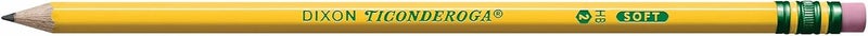 TICONDEROGA Pencils, Wood-Cased, Pre-Sharpened, Graphite #2 HB Soft, Yellow, 4-Pack (33882) - Image 1