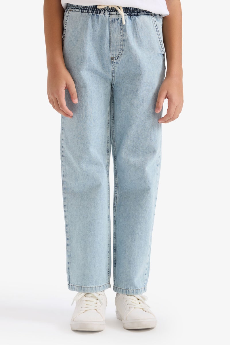 DeFacto Blue Boy Boy Straight Leg Jeans Casual - Image 3